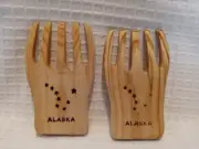 Alaska Salad & Pasta Paws Wood Wooden Serving Forks