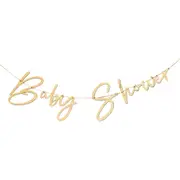 Ginger Ray Wooden Botanical Baby Shower Letter Banner