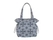 Vera Bradley Recycled Cotton Glenna Satchel Purse Plaza Tile