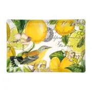 Michel Design Works Lemon Basil Glass Soap Dish Trinket Tray Candy Dish