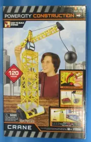 Power City Construction Crane Set 124 Pieces Jakks Pacific Build & Play MIB 2014