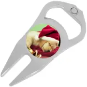 Christmas Puppy Golf Ball Marker Divot Repair Tool Bottle Opener