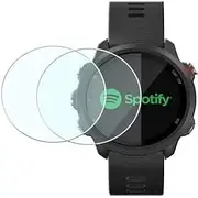 Duttek Tempered Glass Screen Protector Film for Garmin Forerunner 245/245 Music Smartwatch 0.3mm Ultra-Thin 9H Hardness Scratch Resistant (2pack)