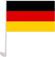 German Flag Decoration | Germany Car Flag | Windproof Outdoor Flag, Car Window Flag, Auto Decoration Flag, German Decor, Soccer Tournament Flag, Sport Fans Flag, Germany Flag Banner