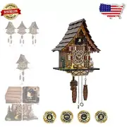 Retro Black Forest Cuckoo Clock: Musical, Adjustable Volume, 23" Wooden Piece
