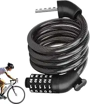Bike Cable Lock, 3.6Ft Security Lock, 5-Digit Heavy Duty Locking Equipment, Security Cable for Urban Travel School Outdoor Bike Cycling Mountain Biking