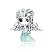 Silver plating Snow Fairy Charm for Bracelet Fine Jewelry DIY Bangle Beads