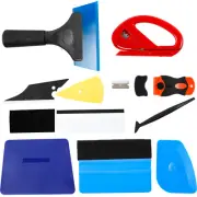 12Px Car Window Tint Kit Vinyl Wrap Tool Tinting Tools with Film Cutter Scraper☢