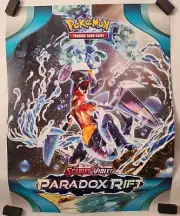 Pokemon Paradox Rift Promotional Double Sided Poster 17x22 Garchomp Armarouge