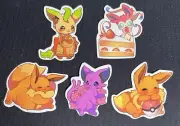 Pokemon Eevee Mini Sticker Bundle A5