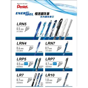 飛龍 PENTEL ENERGEL LRN4 0.4 極速鋼珠筆芯【金玉堂文具】