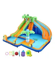 [AirMyFun] Inflatable Pool Water Double Slide Park Jumping Castle 465X430cm