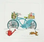 Painted Pony / Suzanne Nicoll Spring Bike Handpainted Needlepoint Canvas