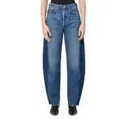 Agolde Luna High Rise Curved Taper Jeans in Split