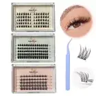 Glue-Free Self-Adhesive False Eyelashes DIY Jelly Gel Set Lash Extension Kit