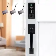 BEBASIA Fingerprint Door Lock with Handles, Keyless Entry Door Lock, Smart Do...