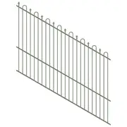 ProtectorAl 1201-2400mm x 1800mm Pale Eucalypt Loop & Spear Top Pool Fence Panel Raked 16-30º