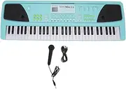 61 Key Electronic Keyboard Piano, Portable Piano Keyboard with Dual Speakers ＆ Microphone, USB Rechargeable Digital Piano Birthday Gifts for Children, Dual Power Source