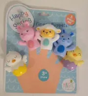 Happy Spring Easter Finger Puppets 5 Piece Set