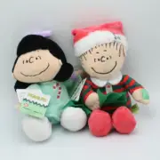 Set of 2 Peanuts Musical Christmas Plush Lucy & Linus