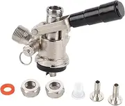 XIASABA Exquisite Workmanship Sankey Keg Coupler 14. 0×14. 0×6. 0 Keg Coupler Type Draft Beer Dispenser With Pressure Relief Home Brewing System Beer Draft Keg Fridge With Tap