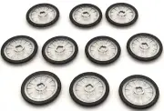 Lego 10 New Wheels Wheelchair with Molded Black Hard Rubber Tire Pattern