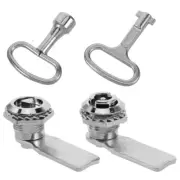 2 Sets Tool Box Lock With Key Cam Lock Drawer Lock Cabinet Locks Mailbox Locks