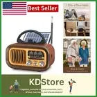 Elegant J-150 Vintage AM/FM/SW Radio with Bluetooth & USB Rechargeable Features