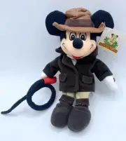 -P NEW THE DISNEY STORE BEANIE BEAN BAG PLUSH MICKEY MOUSE ADVENTURER