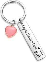 ZNOSVEI Golf Cart Driver Keychain Golf Course Jewelry Volkswagen Golf Gift Bff Gift Dad Keychain