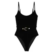 [Zimmermann] Zimmermann Rhiannon Velvet Swimsuit II NUMERIC BLACK