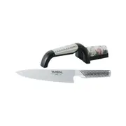 Global Classic Cook's Knife with Sharpener 20cm