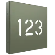 ProtectorAl 280 x 280mm Pale Eucalypt Aluminium Cut Through Custom House Box Sign