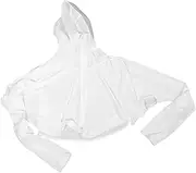 [Beavorty] 1pc Womens White Blouse White Womens Shirt Rebozos Para Mujer Quick-dry UV Shirts Summer Sun- Clothes Women Sun Block Cloak Sleeve Cape Quick-dry Clothes
