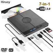 7-in-1 USB 3.0 Type C External CD DVD RW Optical Drive DVD Player Burner Reader