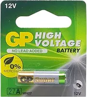 GP 27A Alkaline Battery 12V (Pack Of 2)