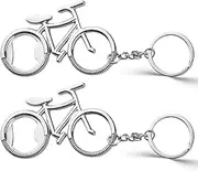 [YALLNASL] Bicycle Bottle Opener Keychain Bike Keychains for Men Women Bicycle Charms Keychain for Car Key Bottle Openers for Seniors Dad Papa Christmas Birthday Gifts for Bike Lovers Gift Bottle Opener 2 Pcs