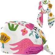 [YTYVAGT] Scrub Caps Women,Scrub Hats Suitable for Women,Animal Forest Cartoon Floral