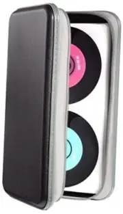 CD Case,Capacity CD Holder Hard Plastic CD Storage Wallet Protective 96 black