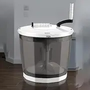 TT-YED Portable Shoe Washer, Retro Design Manual Shoe Washer, Washing Machine And Dryer, Mini Top Loading Rotary Washing Machine, Suitable for Apartments, Camping, Dormitories