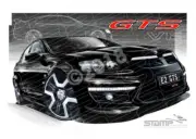 HSV VE II GTS PHANTOM WITH RED A2 FRAMED PRINT (V189)