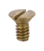 B&P Lamp 8/32 Thread Brass Screw, 3/8 Inch Length