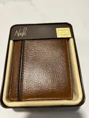 NWT Patricia Nash Men’s Padova Double Billfold ID Wallet Chestnut N71064 MSRP$50