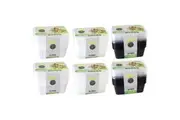 6x 10pc Lemon & Lime 1000ml Meal Prep Reusable Containers Food Storage Assorted