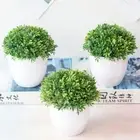 Decoration Grass Ball Pot Plants Artificial Plants Fake Flower Table Bonsai
