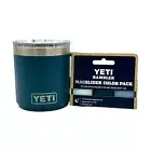LASER ENGRAVED YETI 10oz. RAMBLER MUG with 3PK MAGSLIDERS - AGAVE TEAL