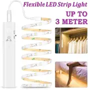 Flexible LED Strip Motion Sensor Battery Operated Magnetic Wireless USB Light AU