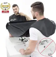 Complete Beard Kit | Trimming Catcher Apron, Scissors & Comb for Easy Grooming