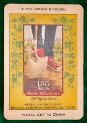 Lot 1200 New Belgium Brewing Co Postcards Coasters DRINK ENOUGH GET TO CHINA DIG
