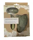 Lindo Jade Roller and GuaSha Set Natural Facial Contour & Depuffing Gift Set NEW